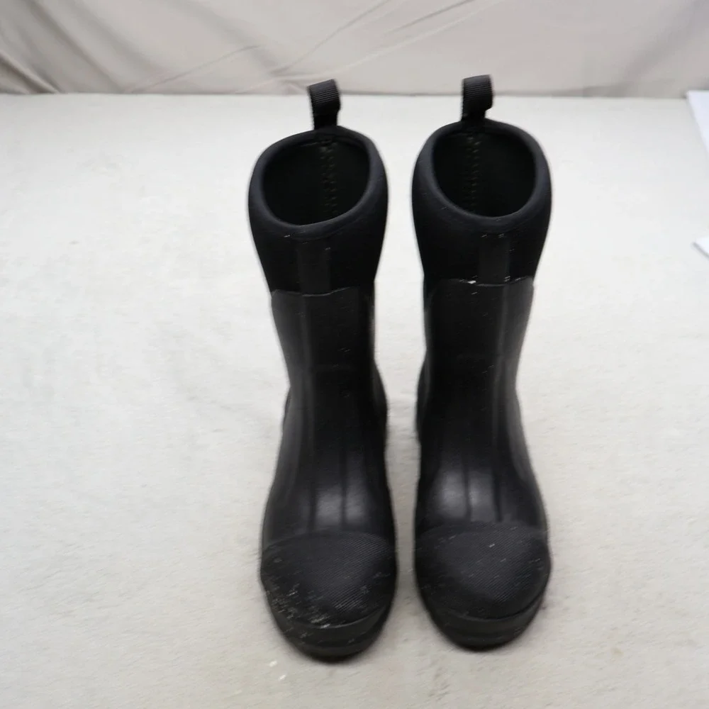 Muck Boot Women 5M Rain Boots Black Chore Mid Steel Toe Protective MCMPW00